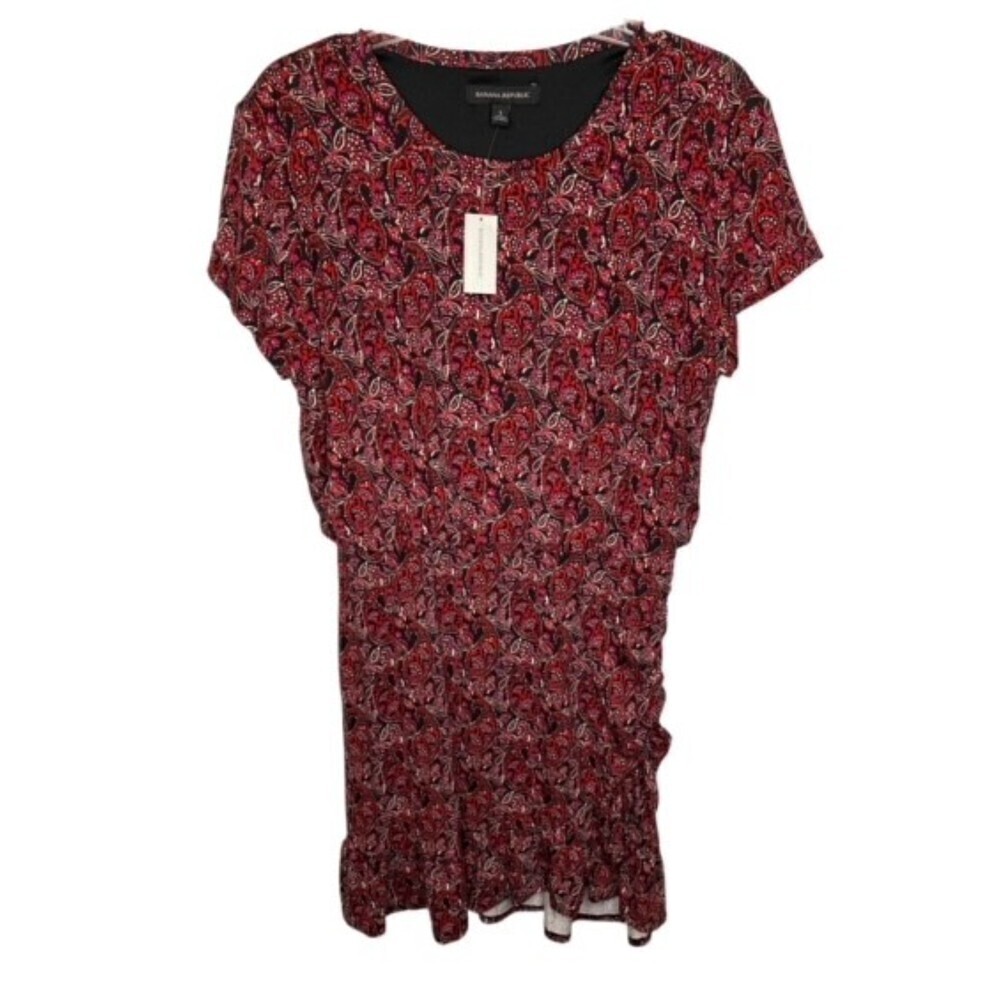 Banana Republic Pasley Print Knee Length Dress Small NWTs‎
